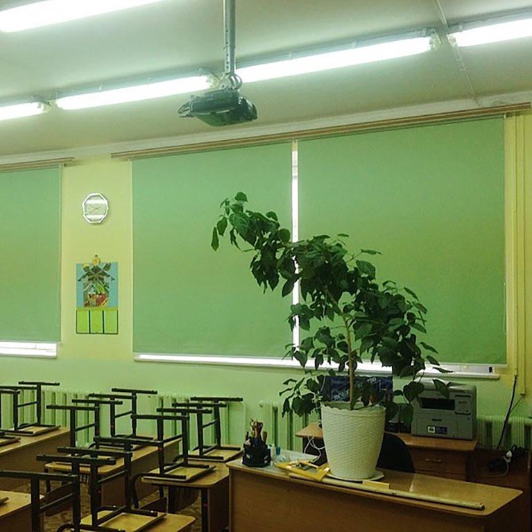 Рулонные шторы в учебных классах и аудиториях: Преимущества и практические применения