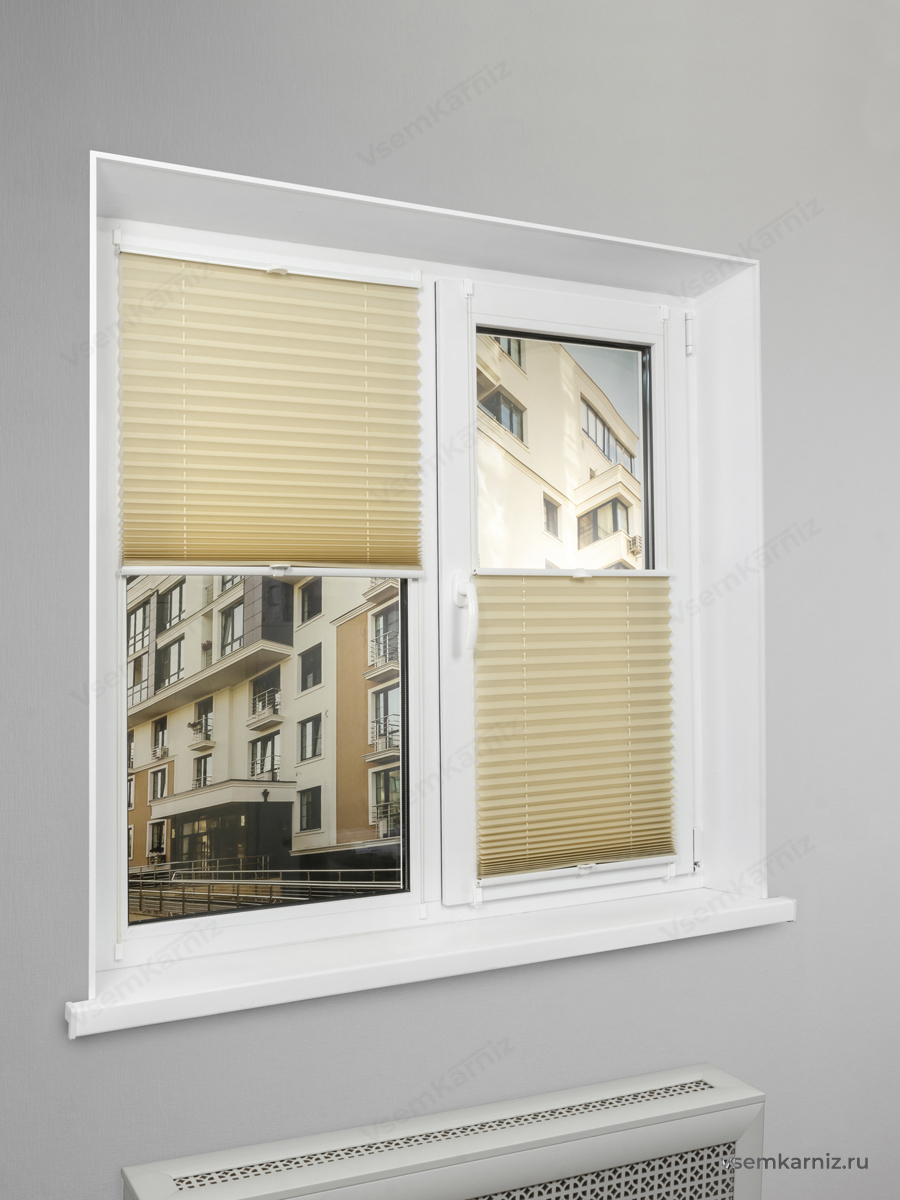 Жалюзи плиссе PK 250-05 Бежевые 57х160см