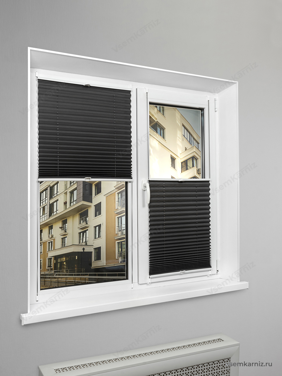 Жалюзи плиссе PK 250-11 Графитовые 64х160см