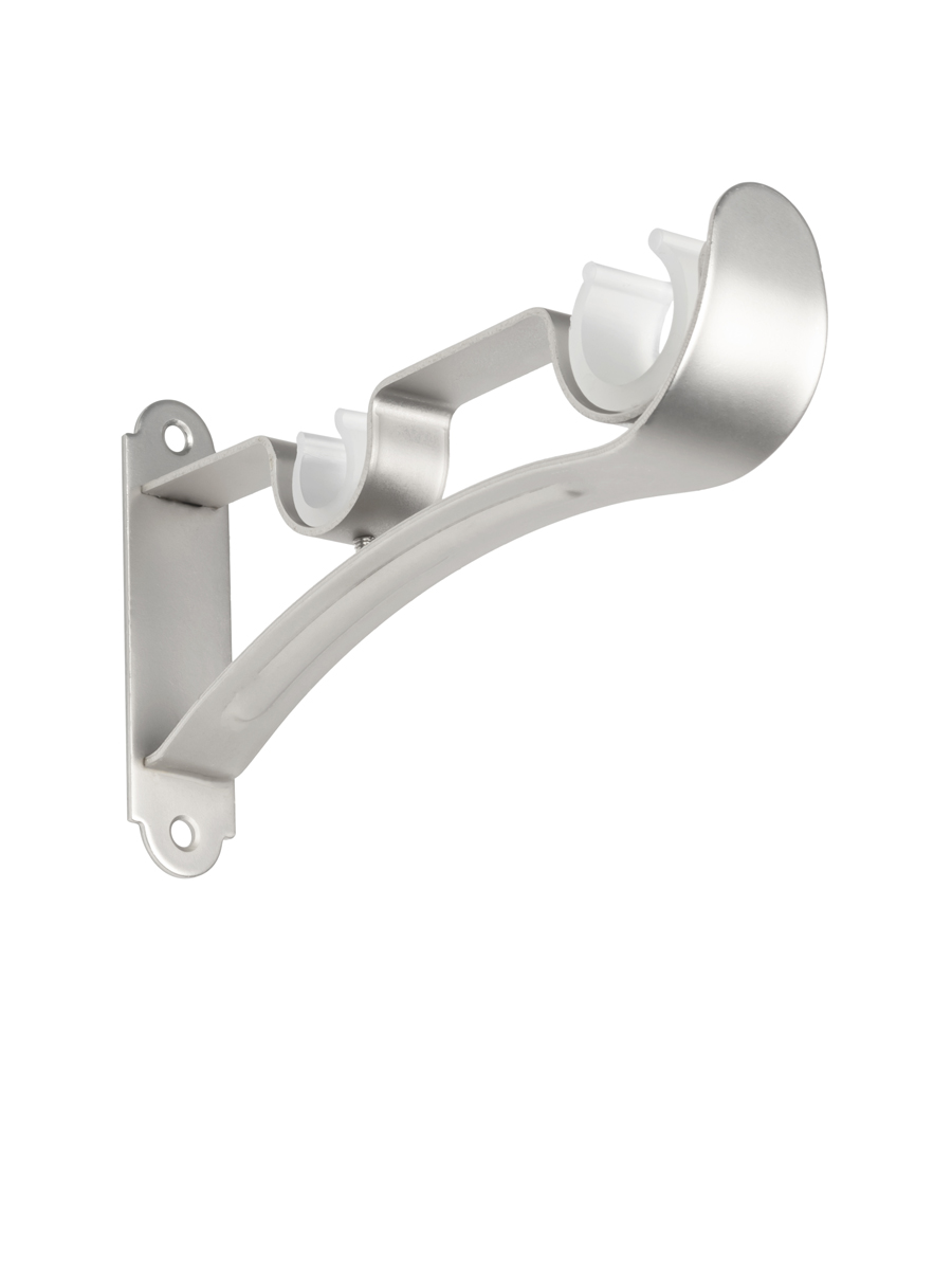 Кронштейн-держатель Волна двухрядный Сатин 25/16мм