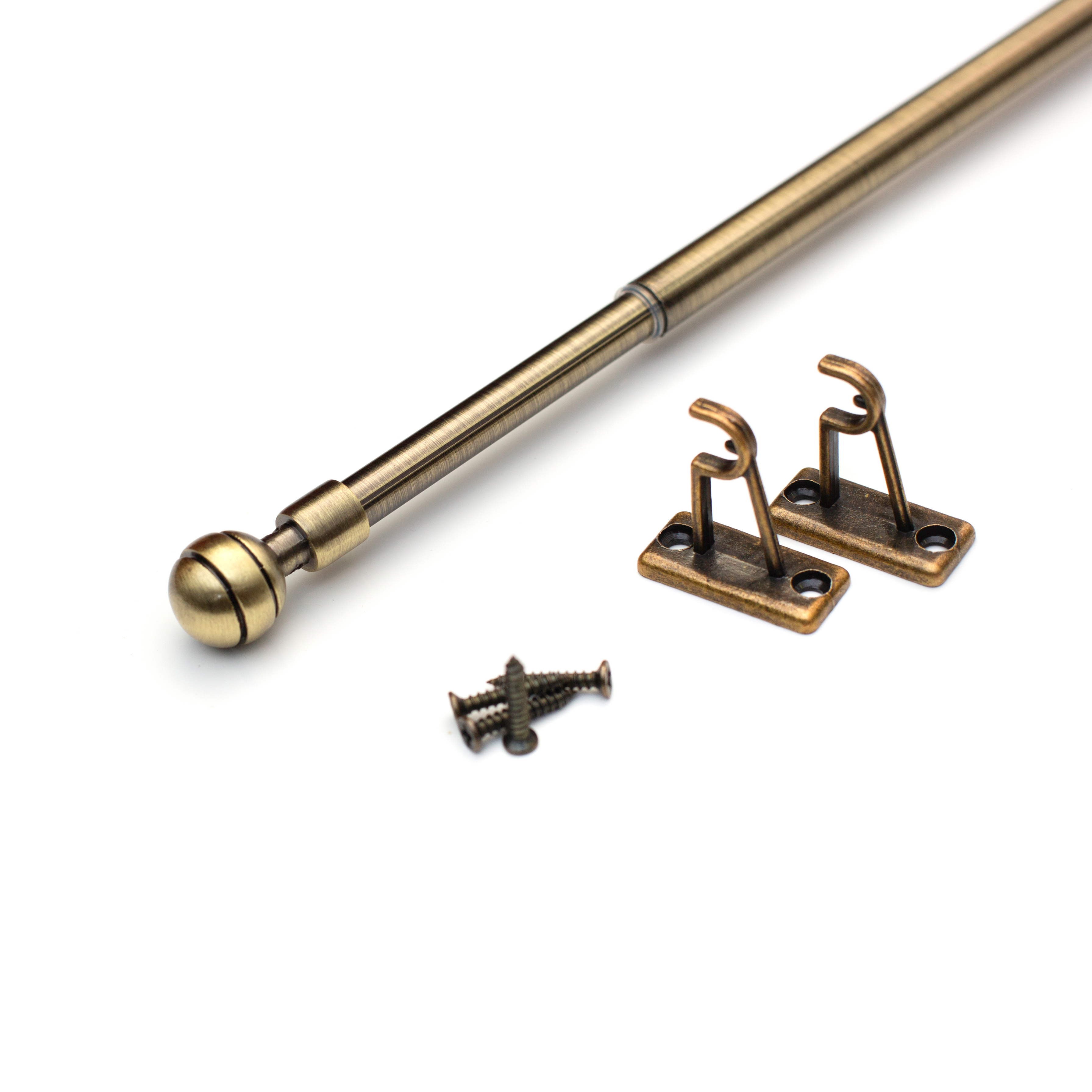 Мини-карниз Кафе Шар рифлёный антик длиной 80-120 см